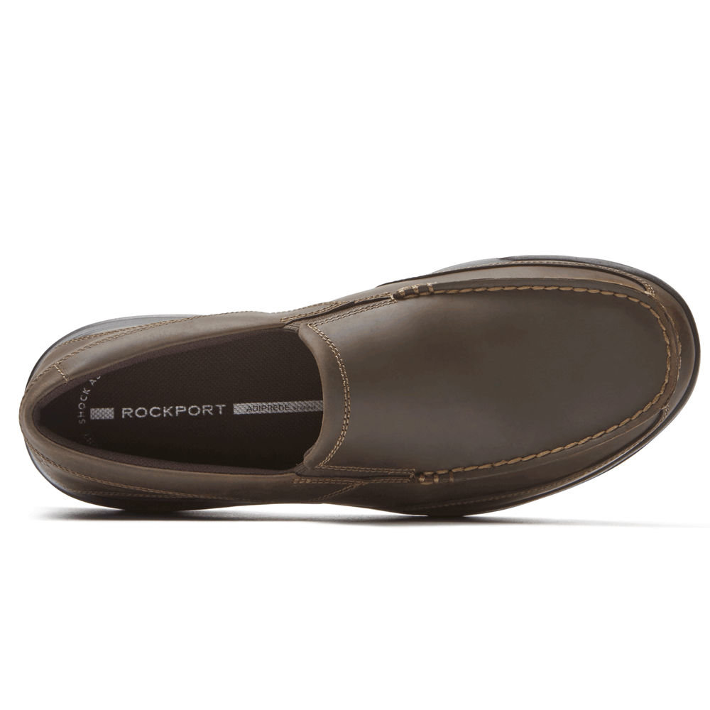 Rockport Slip-Ons Herre Mørke Brune - Junction Point - HSLC39401